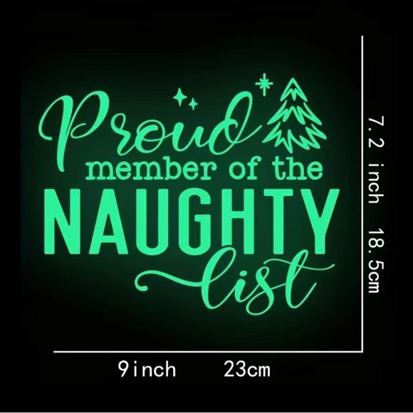 Woman’s Short Sleeve Glow in the Dark Holiday T-shirt  Size: Various - Picture 2 of 4